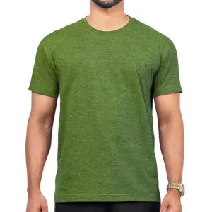 Amazon Green Men's Crew Neck T Shirt