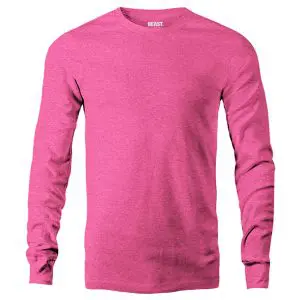 Bubblegum Pink Men's Long Sleeve T Shirt