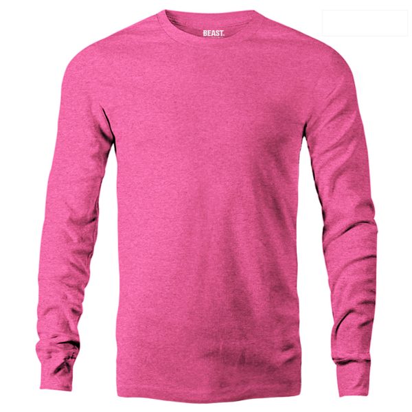 Bubblegum-Pink-Long-Sleeve-T-Shirt