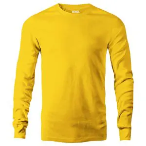 Bumblebee Yellow Men's Long Sleeve T Shirt