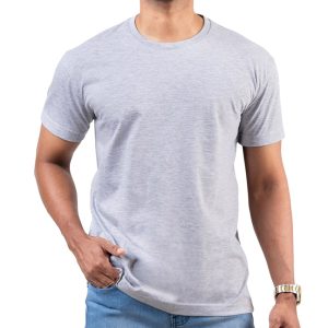 Grey-Marl-Crew-Neck-T-Shirt