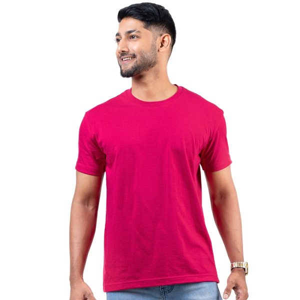 Hot-Pink-Crew-Neck-T-Shirt-02