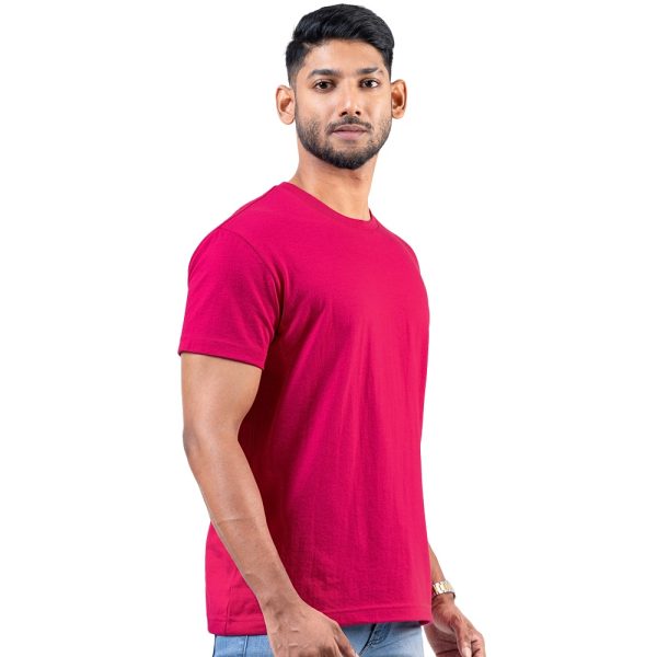Hot-Pink-Crew-Neck-T-Shirt-03