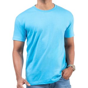 Ice Blue Men's Crew Neck T Shirt