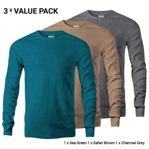 Men's Long Sleeve T Shirts Bundle Pack 0023