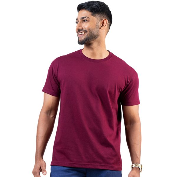 Maroon-Crew-Neck-T-Shirt-10
