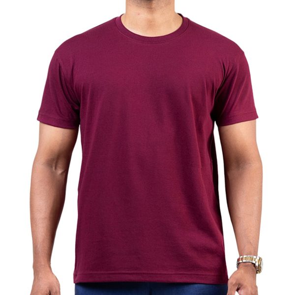 Maroon-Crew-Neck-T-Shirt