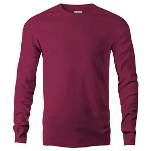 Maroon Men's Long Sleeve T Shirt