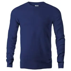 Navy Blue Men's Long Sleeve T Shirt