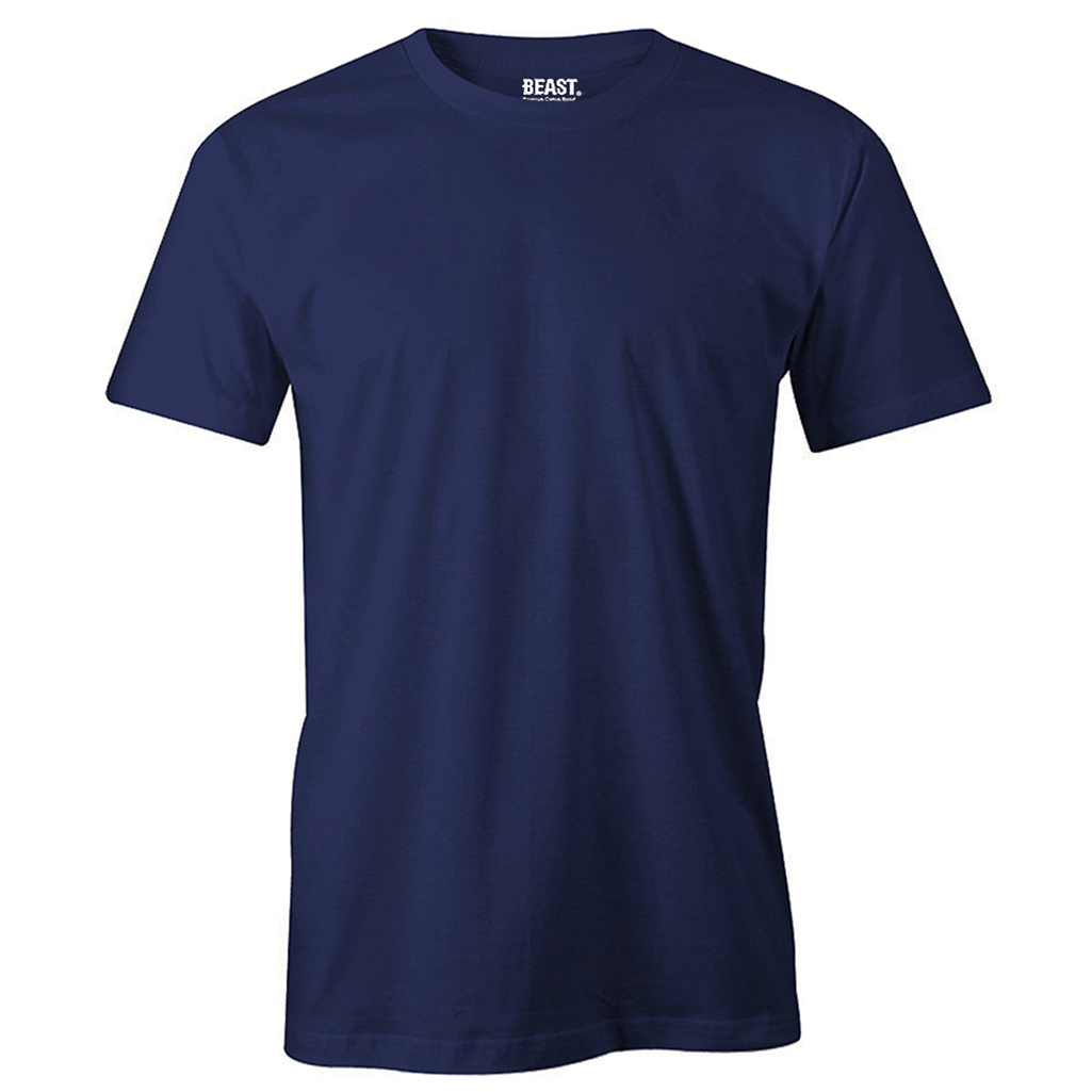 Navy Blue Mens Crew Neck T Shirt 