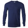 Navy Blue Men's Long Sleeve T Shirt | Premium Menswear at Best Value Prices