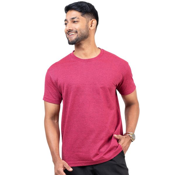 Raspberry-Red-Crew-Neck-T-Shirt-11