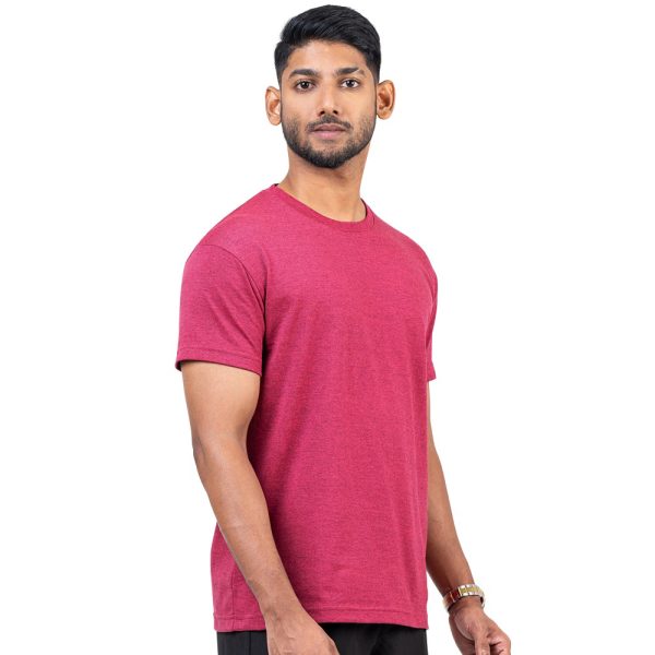 Raspberry-Red-Crew-Neck-T-Shirt-12
