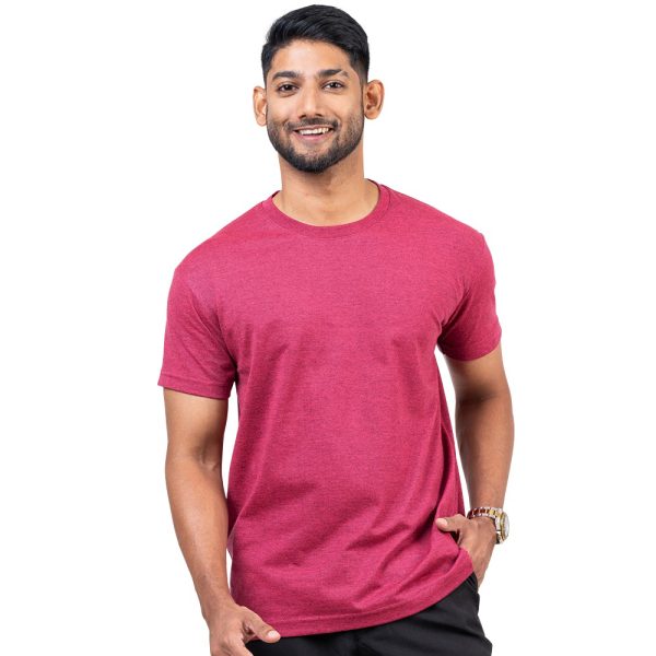 Raspberry-Red-Crew-Neck-T-Shirt-13