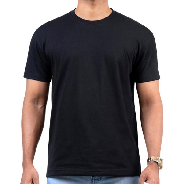 Raven-Black-Crew-Neck-T-Shirt