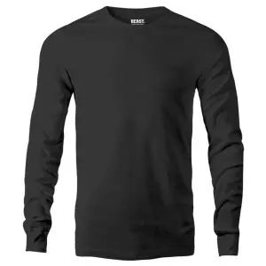 Long t shirt plain black best sale