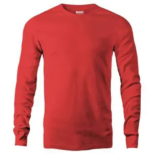 Scarlet Red Men's Long Sleeve T Shirt