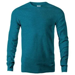 Sea Green Men's Long Sleeve T Shirt