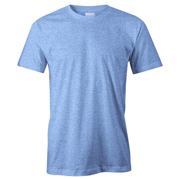 Sky Blue Men's Crew Neck T-Shirt