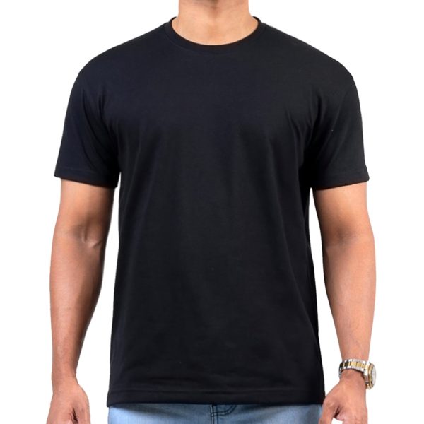 Men’s Black Crew Neck T-Shirt in Sri Lanka – Casual Wear for Everyday Style