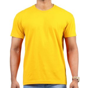 Men’s Bumblebee Yellow Crew Neck T-Shirt in Sri Lanka – Casual Wear for Everyday Style