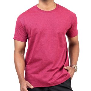Men’s Raspberry Red Crew Neck T-Shirt in Sri Lanka – Casual Wear for Everyday Style