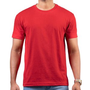 Men’s Scarlet Red Crew Neck T-Shirt in Sri Lanka – Casual Wear for Everyday Stylet for Men in Sri Lanka