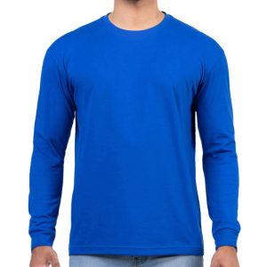 Men’s Carbon Blue Long Sleeve T-Shirt in Sri Lanka – Casual Wear for Everyday Style