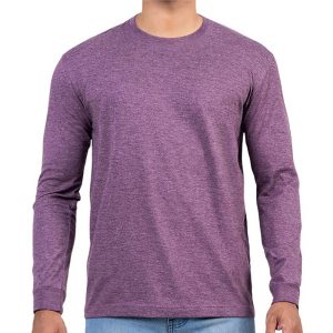 Men’s Deep Purple Long Sleeve T-Shirt in Sri Lanka – Casual Wear for Everyday Style