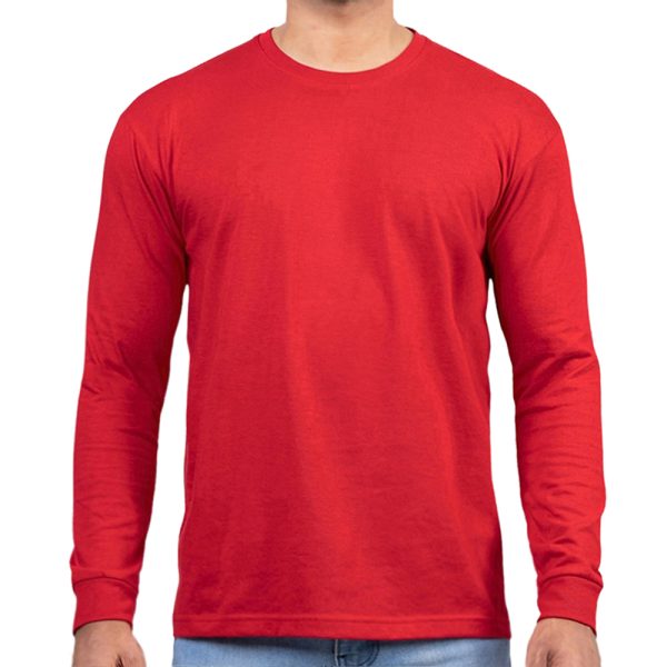 Scarlet Red Men’s Long Sleeve T-Shirt – Casual Everyday Wear – T-Shirt Republic Sri Lanka