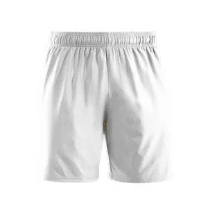 Cotton White Casual Short