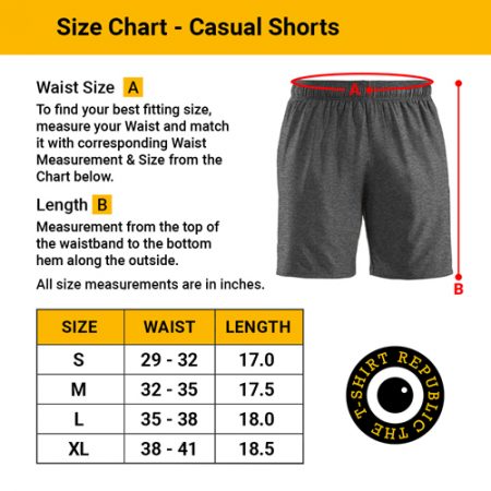 Size Chart - Men's Casual Shorts