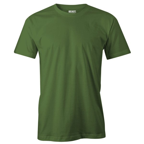 Army Green Men's Crew Neck T-Shirt