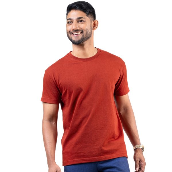 Brick-Orange-Crew-Neck-T-Shirt-04