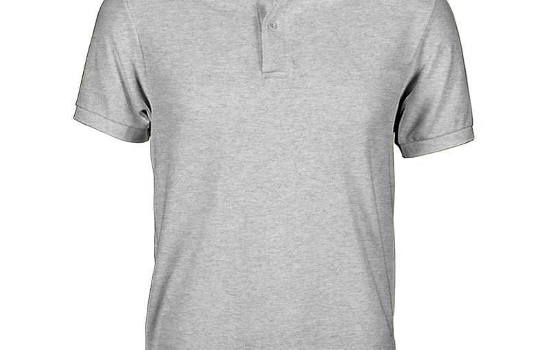 Grey Marl Polo T-Shirt