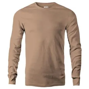 Safari Brown Men's Long Sleeve T Shirt