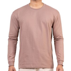 Men’s Safari Brown Long Sleeve T-Shirt in Sri Lanka – Casual Wear for Everyday Style