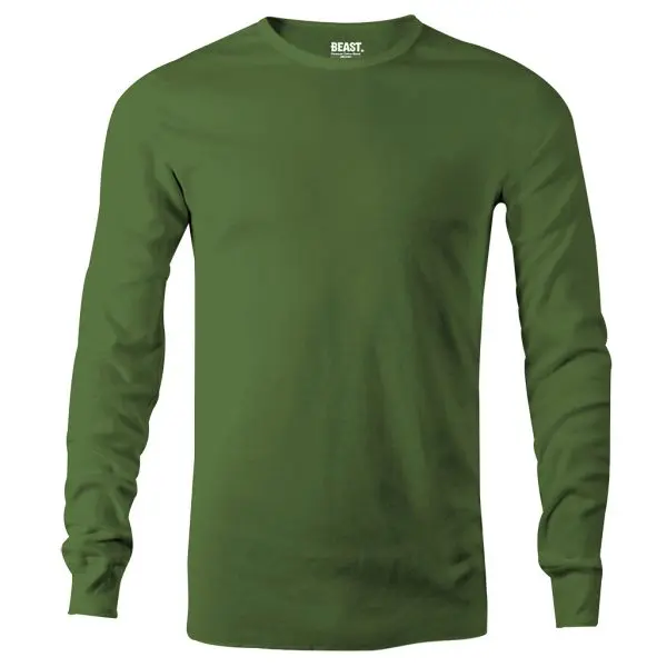 Army Green Long Sleeve T-Shirt