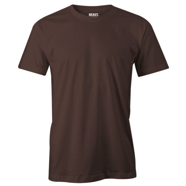 Chocolate Brown Men's Crew Neck T-Shirt