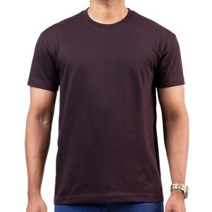 Men’s Chocolate Brown Crew Neck T-Shirt in Sri Lanka – Casual Wear for Everyday Style