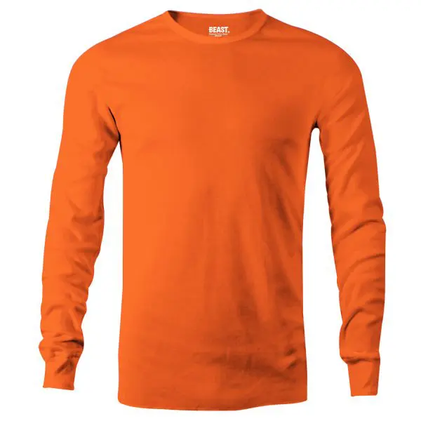 Blaze Orange Men's Long Sleeve T-Shirt
