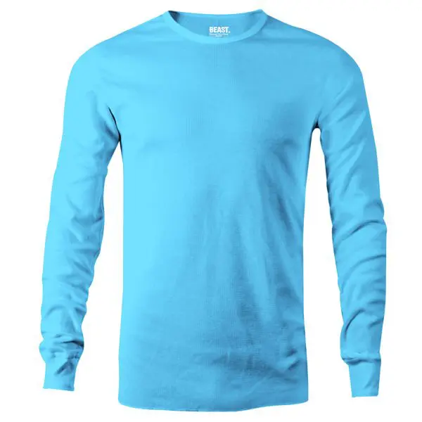 Ice Blue Long Sleeve T-Shirt