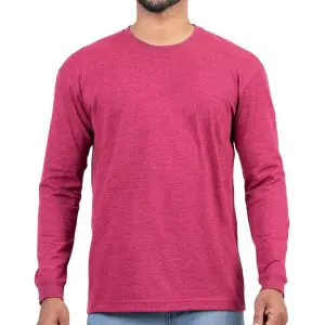 Raspberry Red Men's Long Sleeve T Shirt