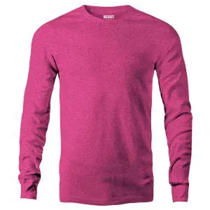 Raspberry Red Men's Long Sleeve T Shirt