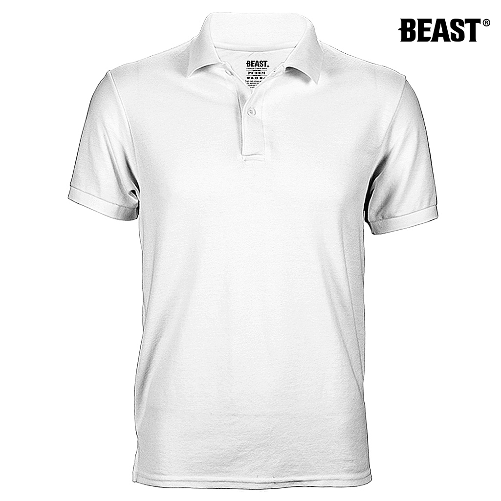 Cotton White Men’s Polo T Shirt Premium Menswear at Best Value Prices