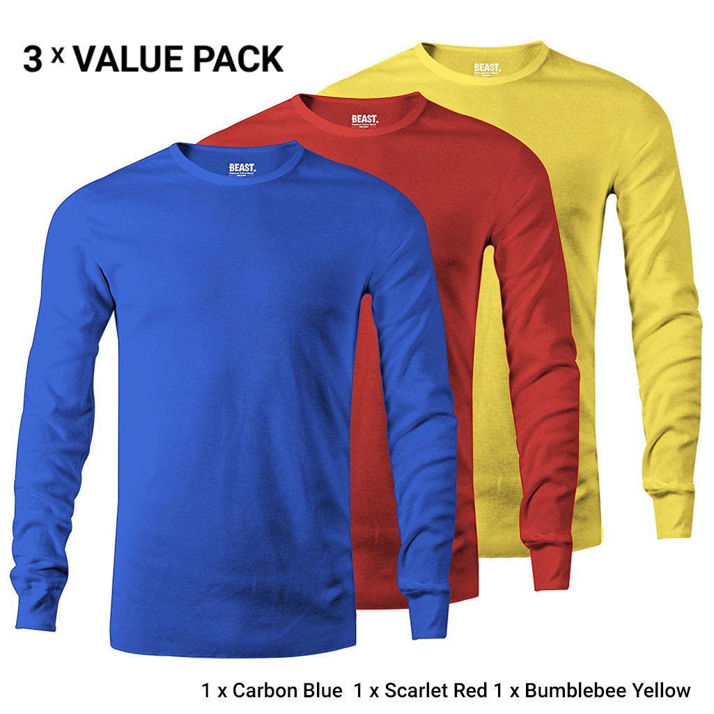 Men's Long Sleeve T Shirts Bundle Pack 0027 | Premium Menswear at Best  Value Prices