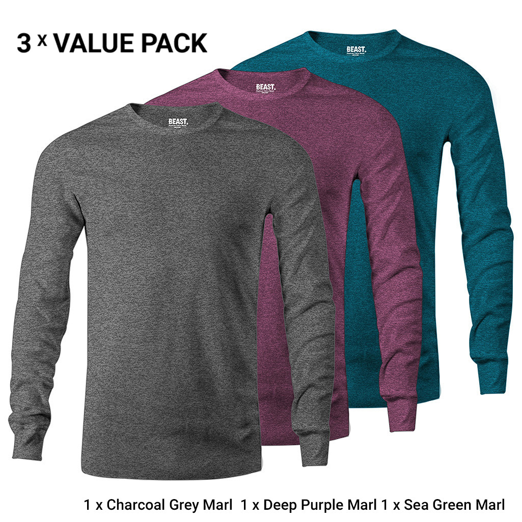 Men's Long Sleeve T Shirts Bundle Pack 0028