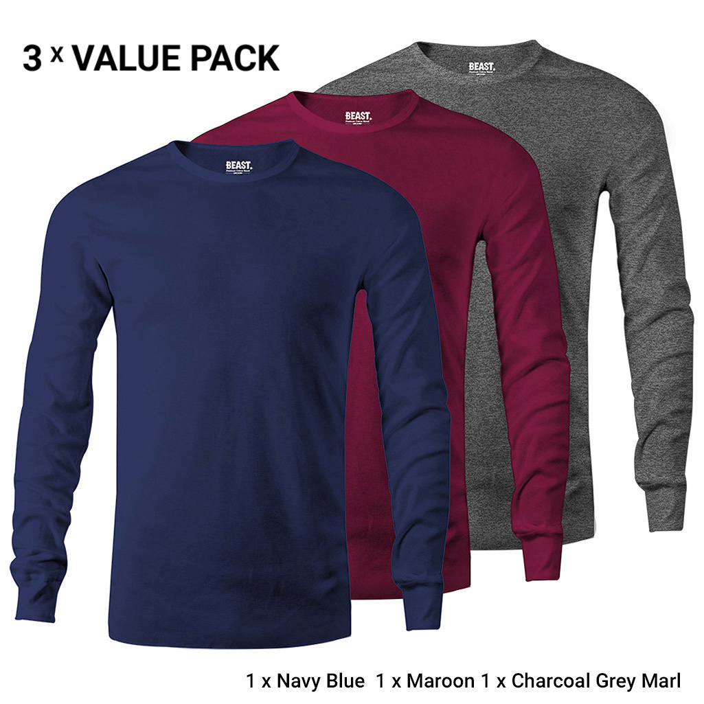 Men's Long Sleeve T Shirts Bundle Pack 0030 | Premium Menswear at Best ...