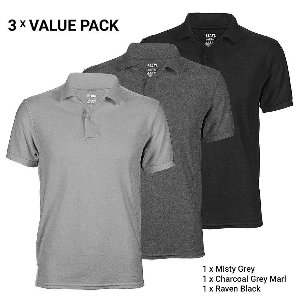 Men s Polo T Shirts Bundle Pack 0073 Premium Menswear At Best Value