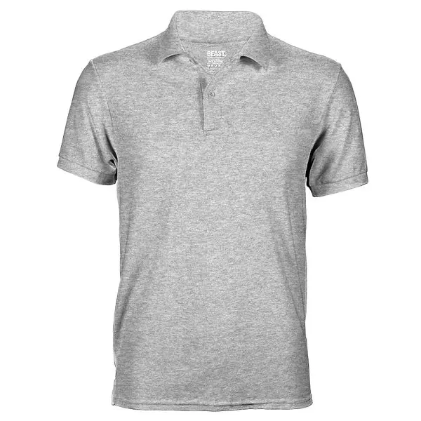 Grey Marl Polo T-Shirt